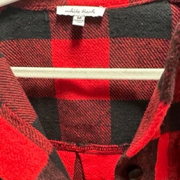 White Birch Red and Black Plaid Button Down Shirt - Picture 3 of 5
